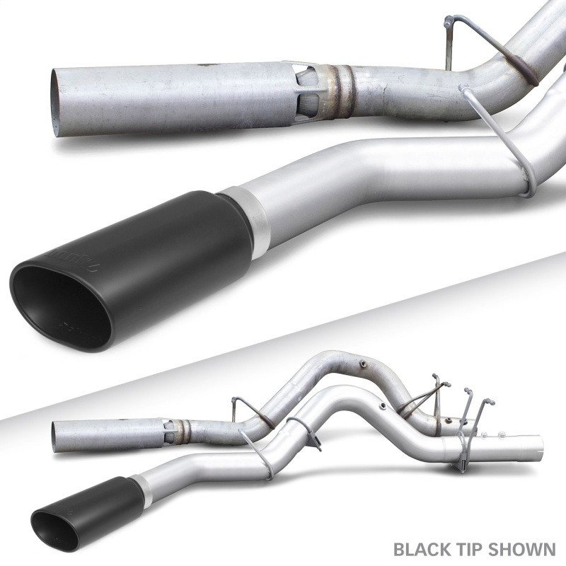 Banks Power 17+ GM Duramax L5P 2500/3500 Monster Exhaust System - SS Single Exhaust w/ Black Tip - 48947-B