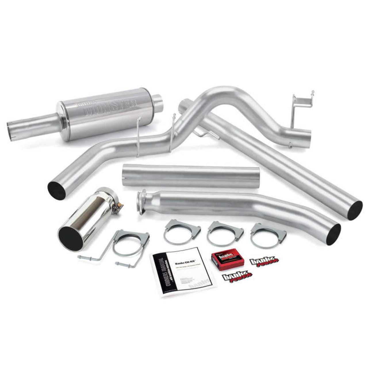 Banks Power 01 Dodge 5.9L Std Cab Git-Kit - SS Single Exhaust w/ Chrome Tip - 49359