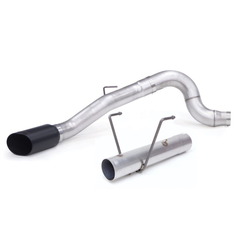 Banks Power 13-18 Dodge RAM Monster Exhaust 5.0in. Single 6.7L CCLB w/ SideKick S/S Black Tip - 49797-B