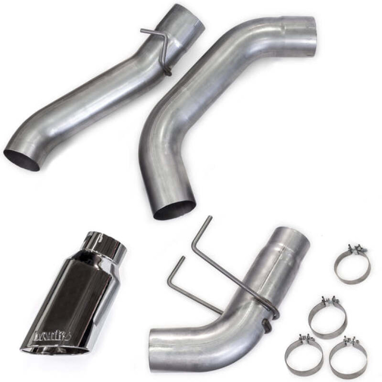 Banks Power 19-23 Dodge Ram Crew Cab 6.7L Cummins Monster Exhaust - SS Single Exhaust w/ Chrome Tip - 49798