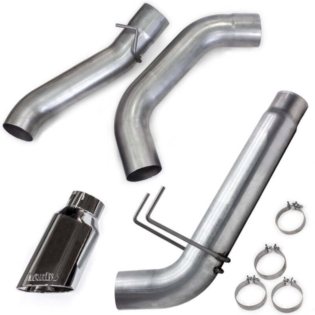 Banks Power 19-23 Dodge Ram Mega Cab 6.7L Cummins Monster Exhaust - SS Single Exhaust w/ Chrome Tip - 49799