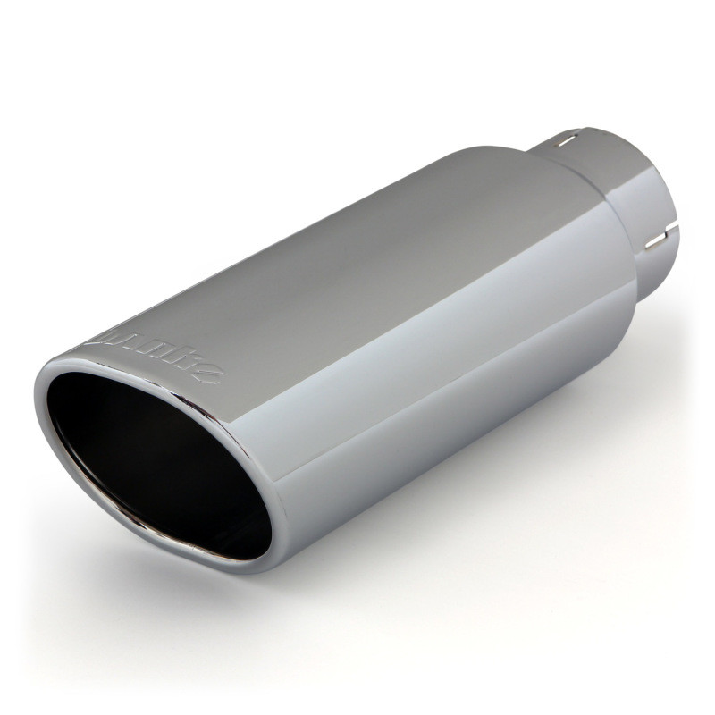 Banks Power Tailpipe Tip Kit - SS Obround Angle Cut - Chrome - 3in Tube - 3.75in X 4.5in X 11.5in - 52908