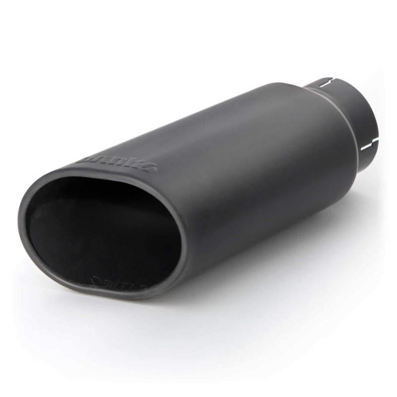 Banks Power Tailpipe Tip Kit - SS Obround Slash Cut - Black - 3.5in Tube - 4.38in X 5.25in X 13.38in - 52919