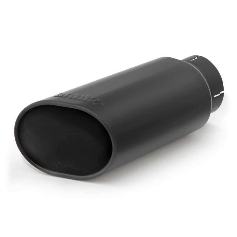 Banks Power Tailpipe Tip Kit - SS Obround Slash Cut - Black - 4in Tube - 5in X 6in X 14in - 52927