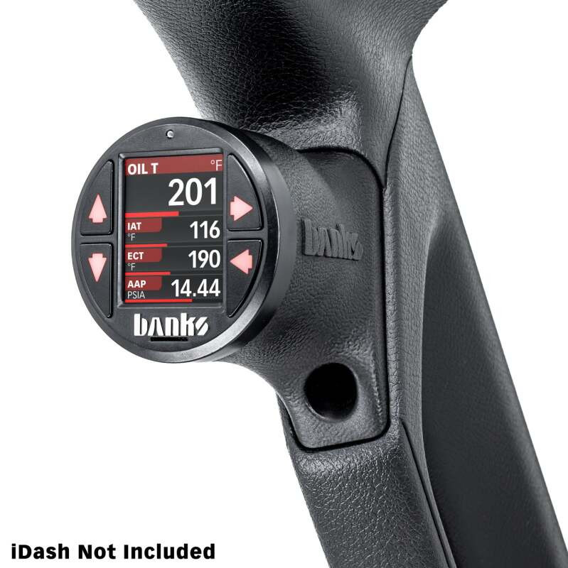 Banks Power 18-23 Jeep Wrangler/Gladiator - iDash Stealth Single Gauge Pod Kit - 63371