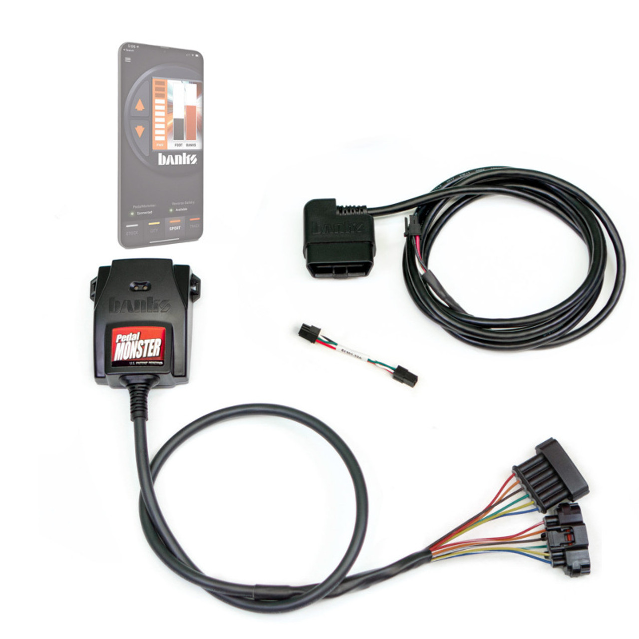 Banks Power Pedal Monster Kit (Stand-Alone) - Molex MX64 - 6 Way - Use w/Phone - 64345