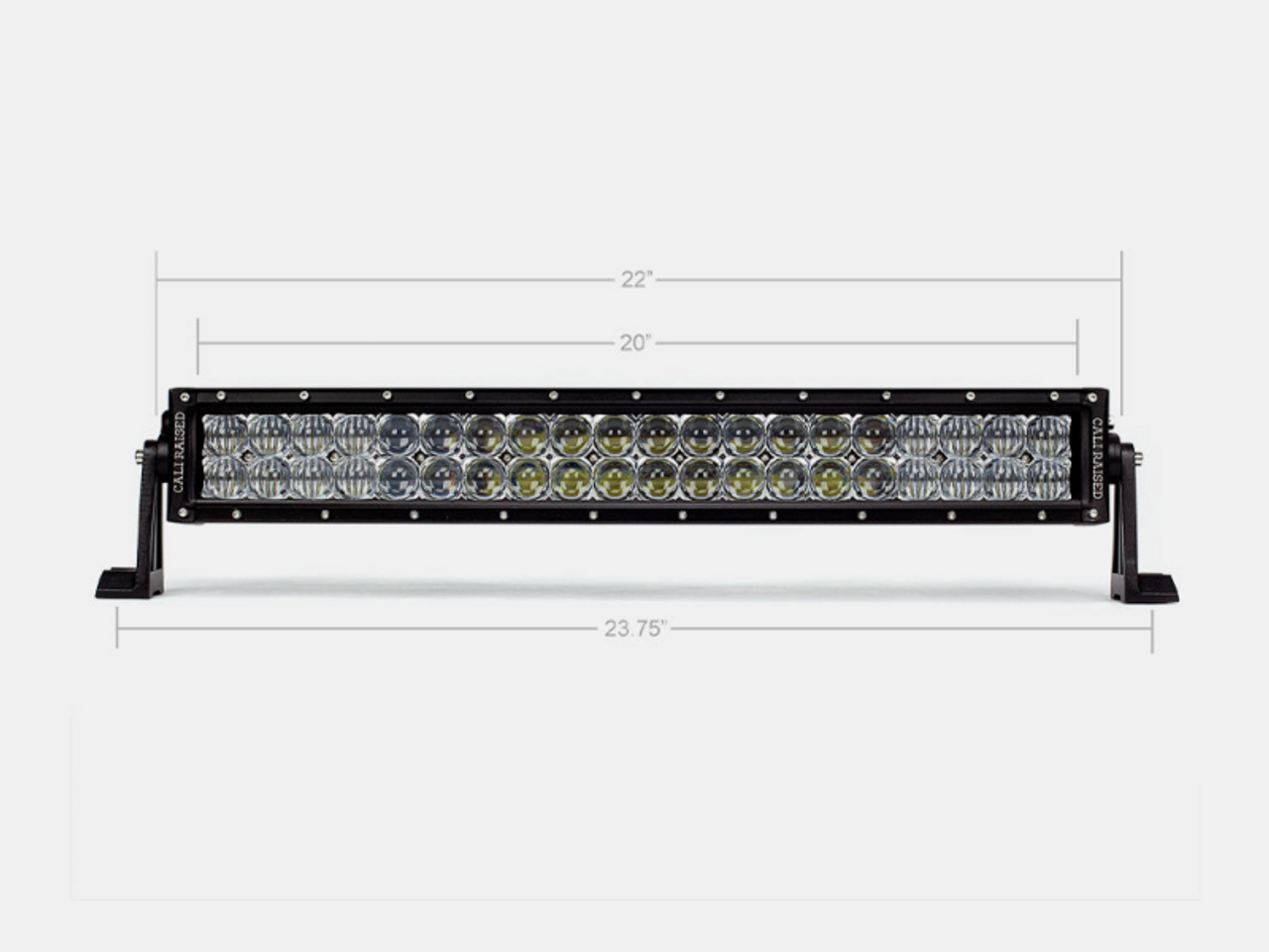 Cali Raised 22 Dual Row 5D Optic Osram Led Bar - Combo - CR2305