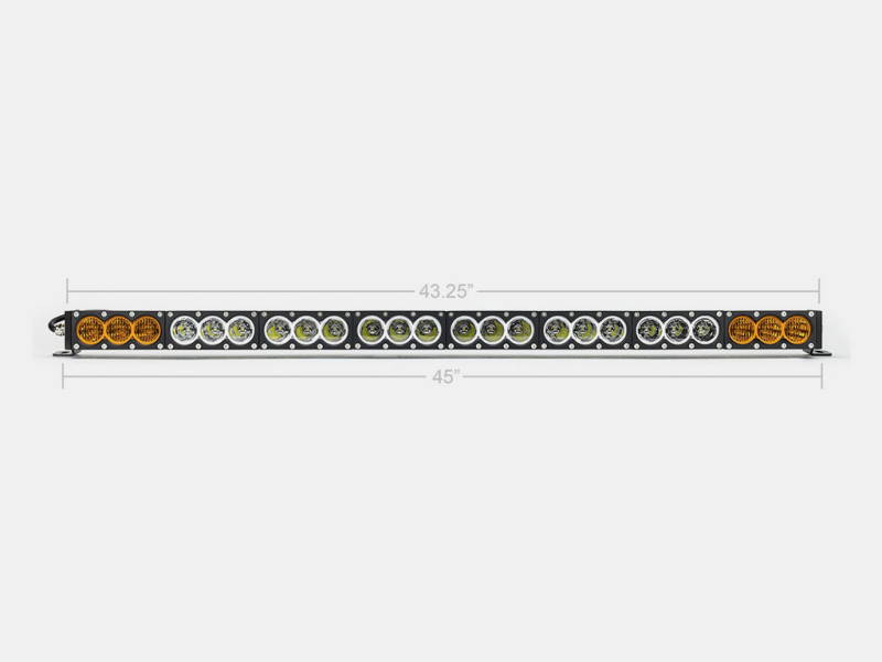Cali Raised 43 Amber/White Dual Function Led Bar - Dual Function Wire Harness/Small Dual Function S - CR2318