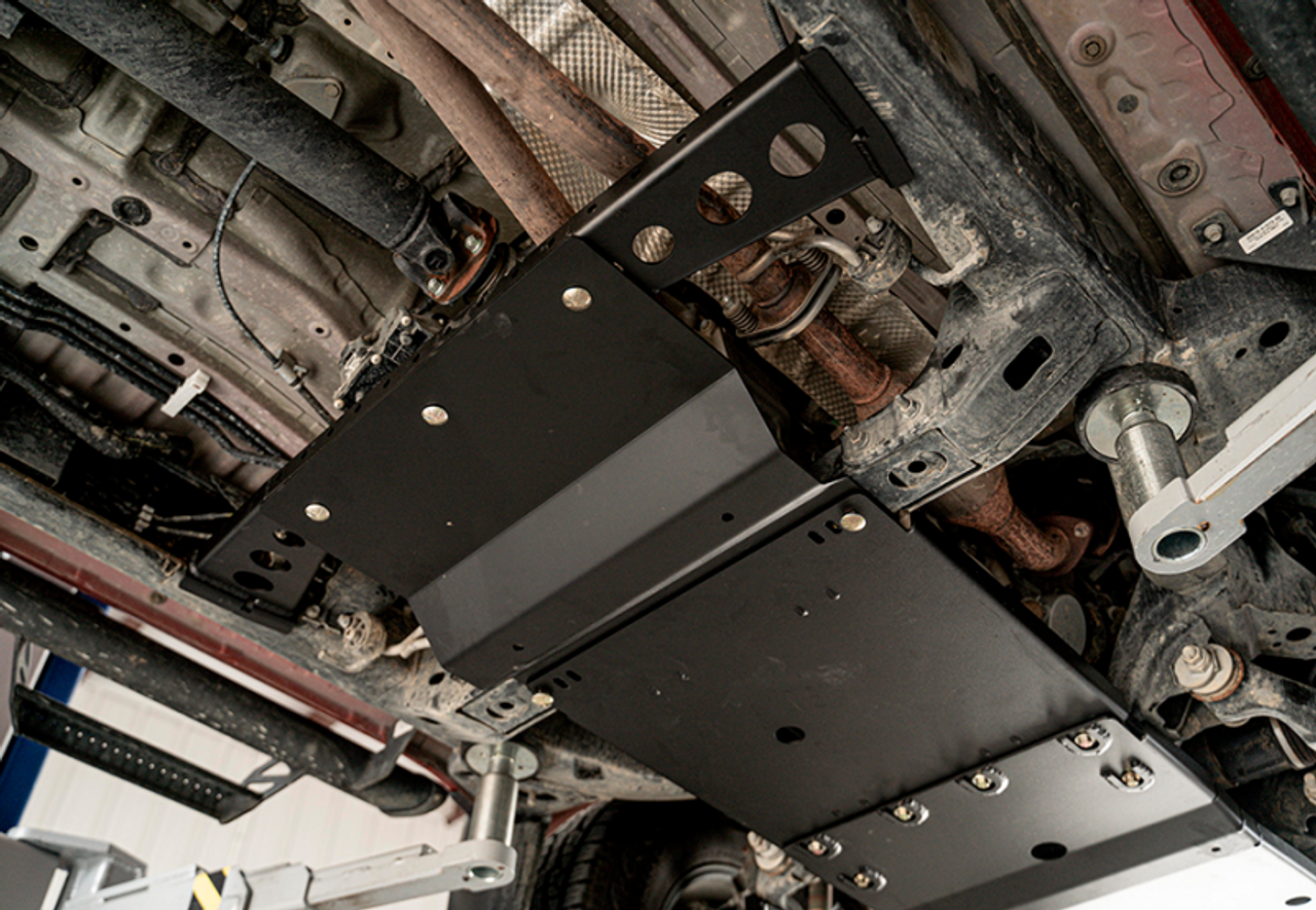 Cali Raised 05-15 Toyota Tacoma Transfer Case Skid Plate - Aluminum / Powder Coat - CR3669