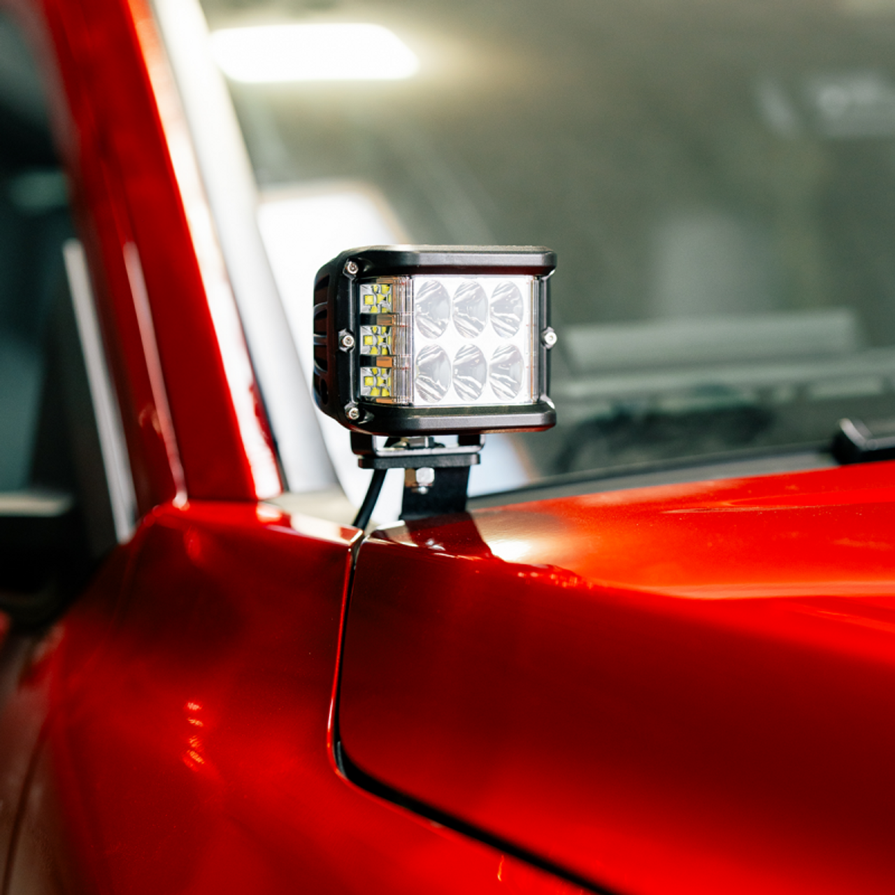 Cali Raised 2024+ Toyota Tacoma Ditch Light Bracket Kit - 2 3X2 18W Amber Led Pods / No Switch - CR4045