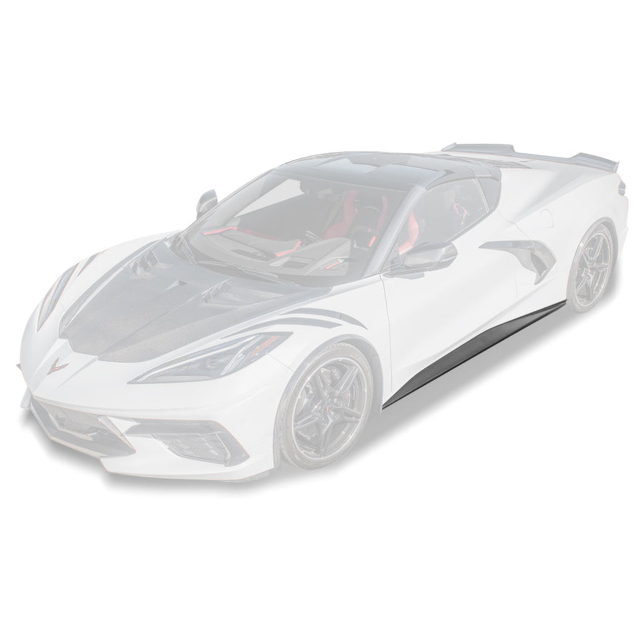 EOS Side Skirt Rocker Panels - Matte Black - C8 Corvette (SS-471-ABS)