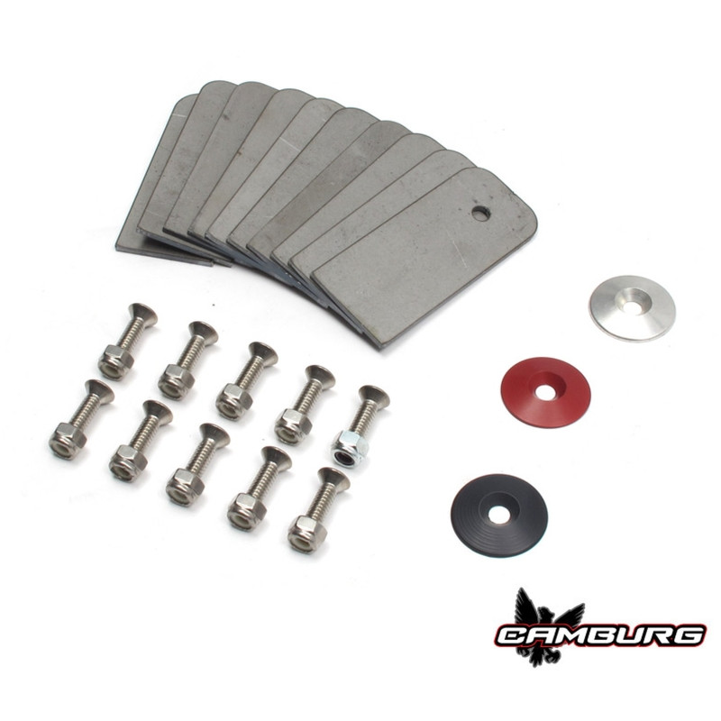 Camburg Gold Fender Washer 10 Pack (aluminum washer bolt body clip 1/8in. tab) - CAM-040118