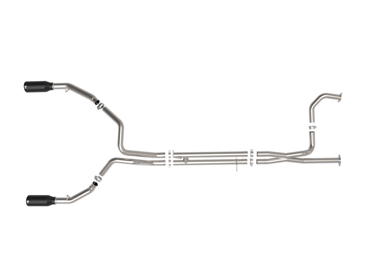 aFe Power  Vulcan Series 3 IN to 3-1/2 IN 304 Stainless Steel Cat-Back Exhaust System w/ Black Tip - 21-24 RAM TRX