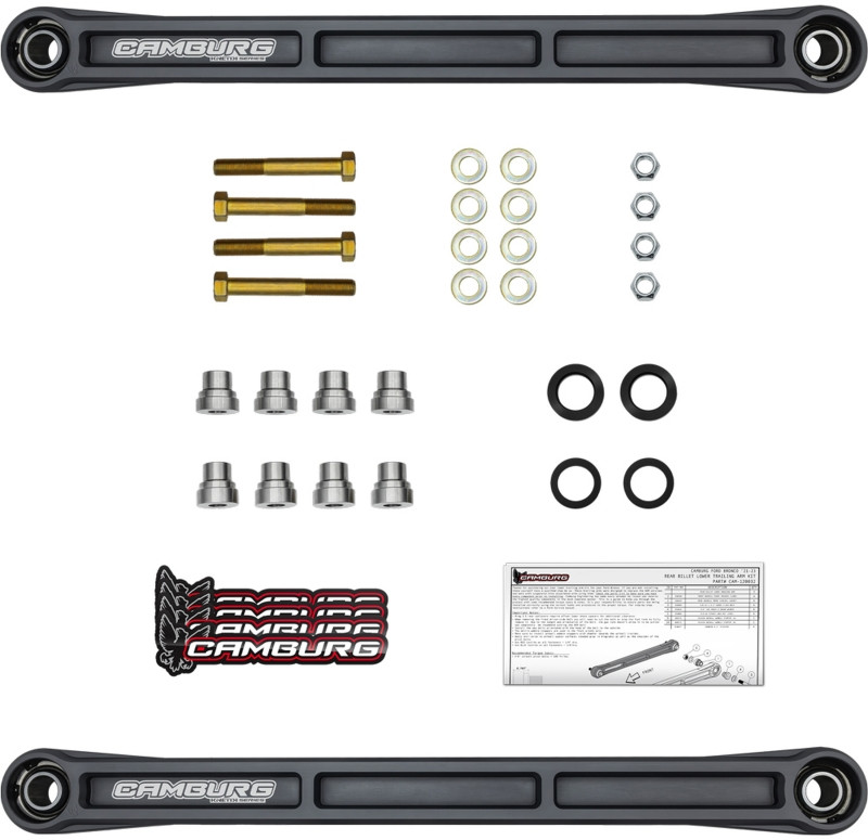Camburg Ford Bronco 21-23 KINETIK Series Rear Billet Lower Trailing Arm Kit - CAM-120032-GRY