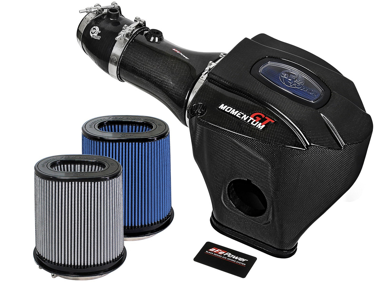 aFe Power Black Series Momentum Carbon Fiber Cold Air Intake System w/Dual Filter Media - 17-18 Hellcat Charger / Challenger
