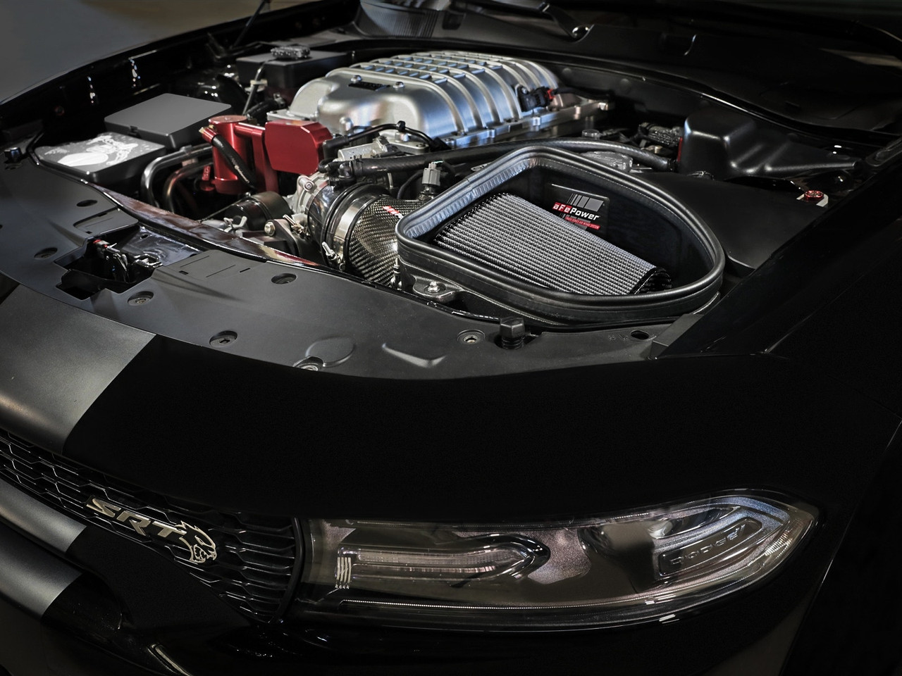 aFe Power Track Series Carbon Fiber Cold Air Intake System w/ Pro DRY S Filter - Hellcat Redeye