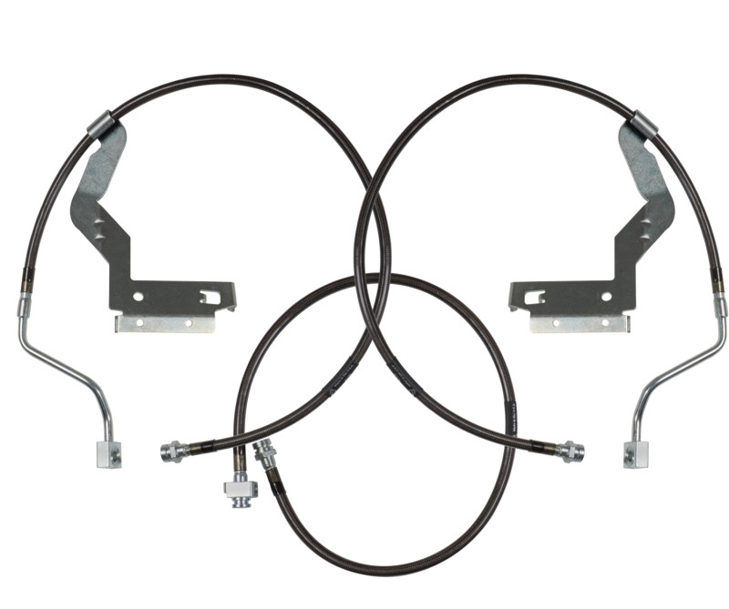 Carli 08-10 Ford F250/350 SD Hardware Braided Brake Lines 4.5in System - CS-FORDBBL-08