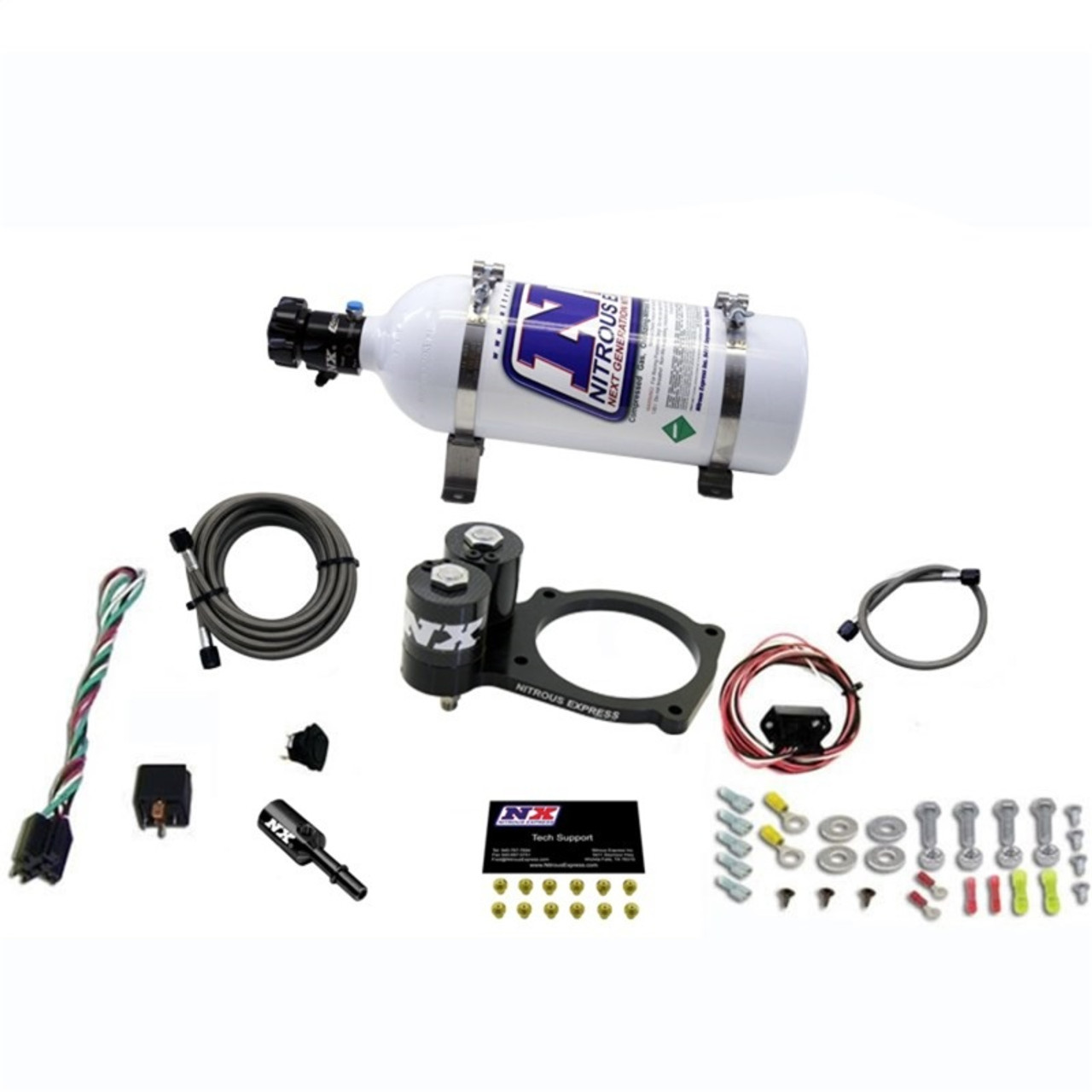 Nitrous Express Nitrous Plate System (50-250hp) 5lb Bottle - Hellcat / TRX / Trackhawk