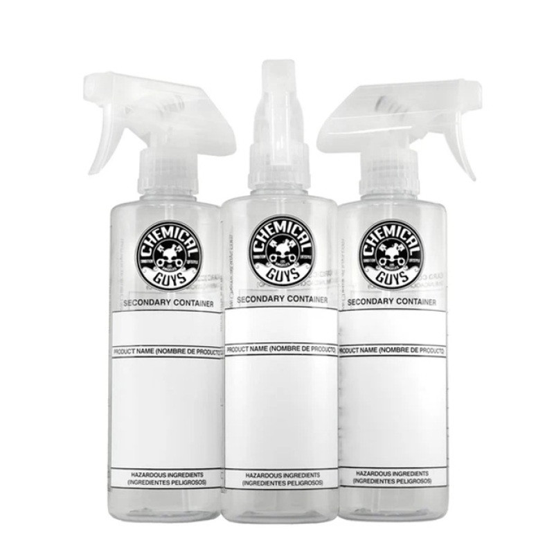 Chemical Guys Secondary Container Dilution Bottle With Professional Standard Sprayer - 16oz (3 Pack) - ACC137 User 1
