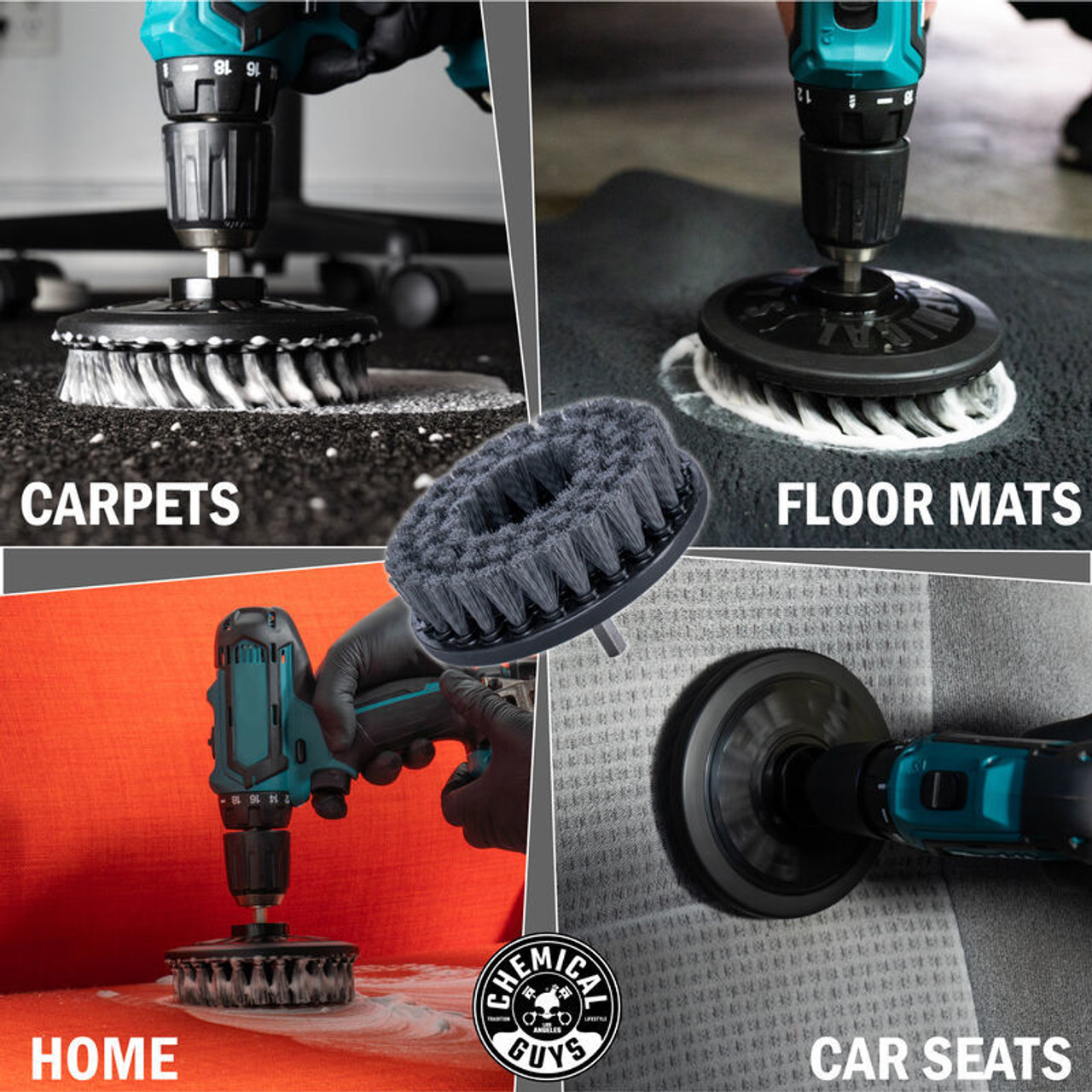 Chemical Guys Carpet Brush w/Drill Attachment - Light Duty - ACC506