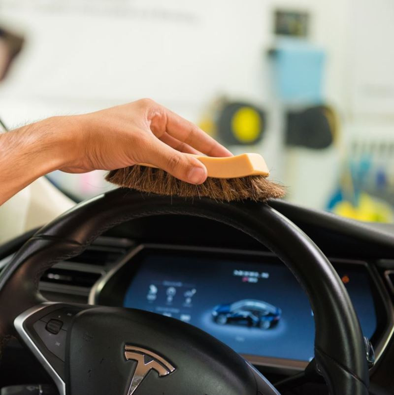 Chemical Guys Long Bristle Horse Hair Leather Cleaning Brush - ACC_S95