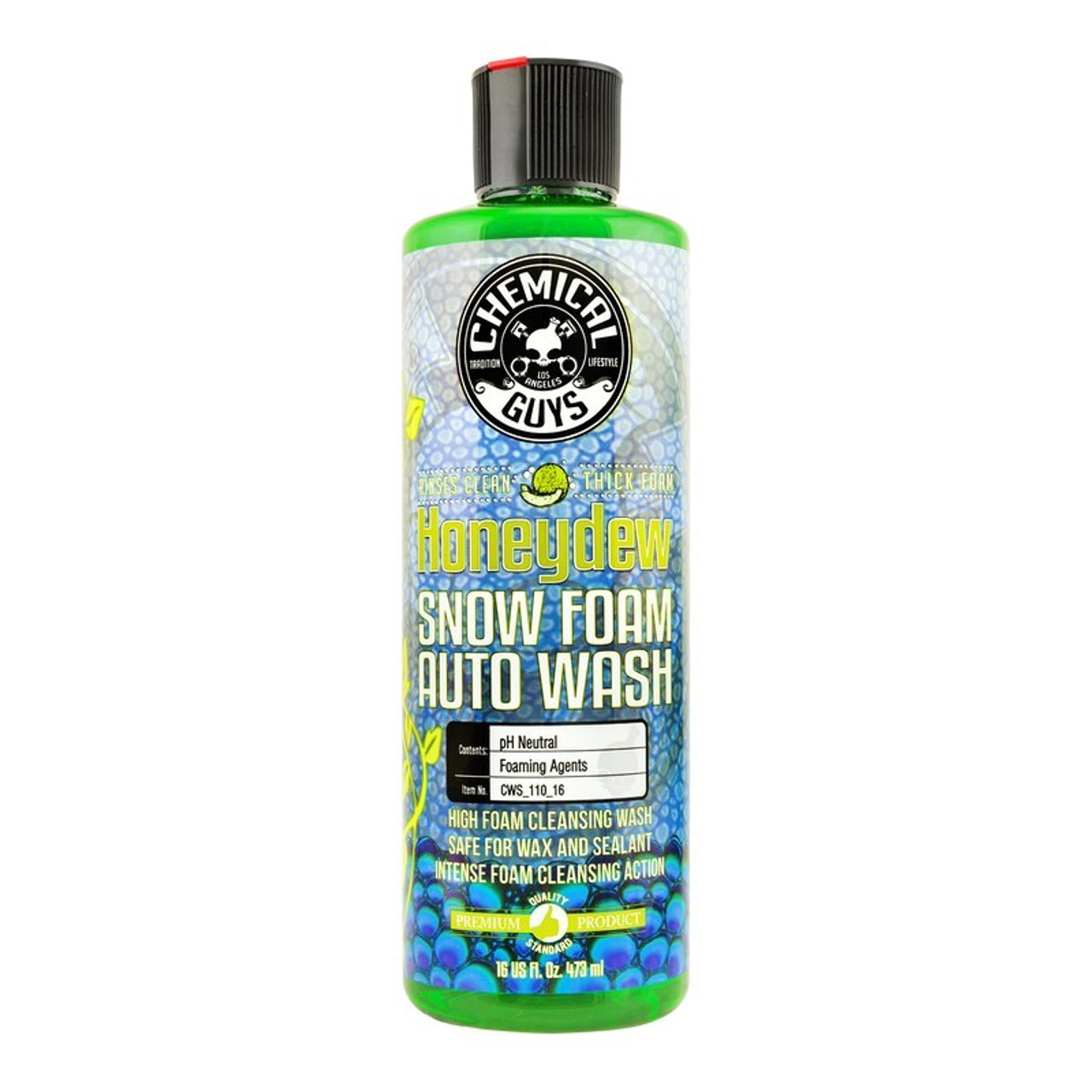 Chemical Guys Honeydew Snow Foam Auto Wash Cleansing Shampoo - 16oz - CWS_110_16