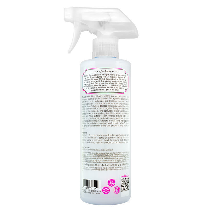 Chemical Guys Wrap Detailer Gloss Enhancer & Protectant for Vinyl Wraps - 16oz - SPI21716