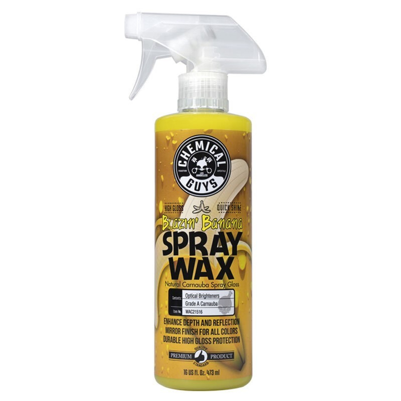 Chemical Guys Blazin Banana Carnauba Spray Wax - 16oz - WAC21516