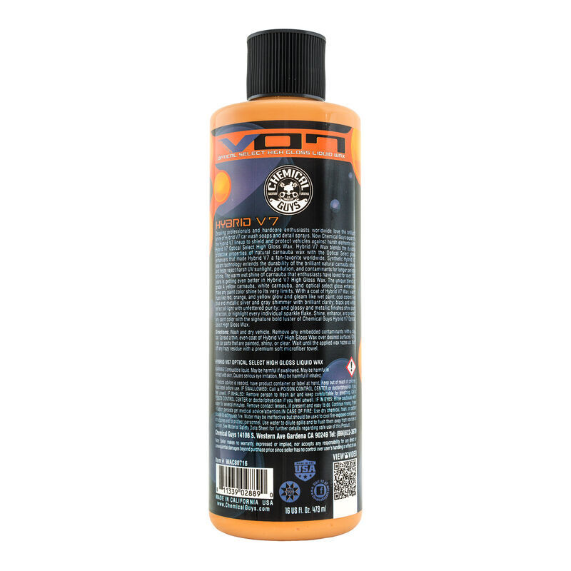 Chemical Guys Hybrid V07 Optical Select High Gloss Liquid Wax - 16oz - WAC80716