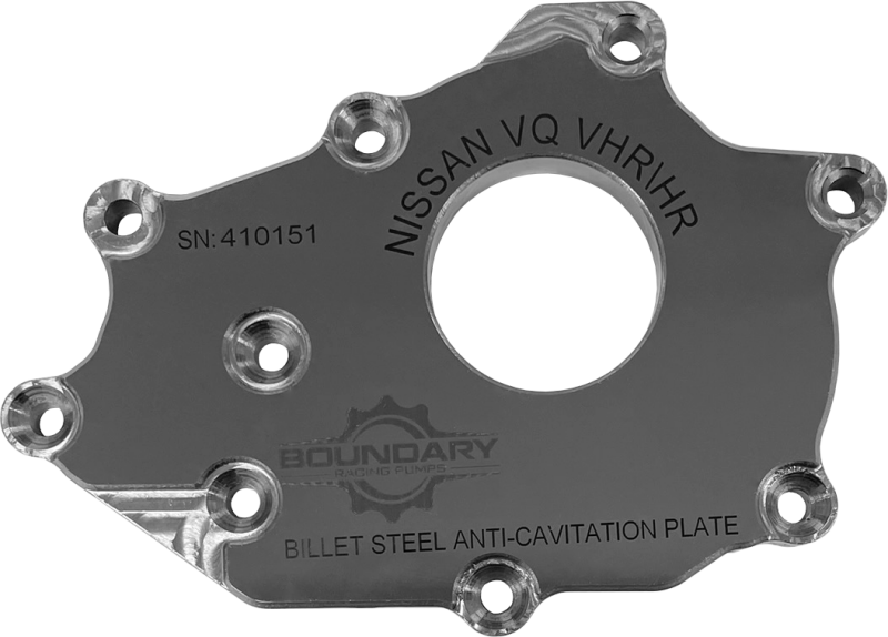 Boundary Nissan VQ DE 3.5L Steel Anti-Cavitation High Flow Billet Back Plate - VQ-BBP-DE User 1
