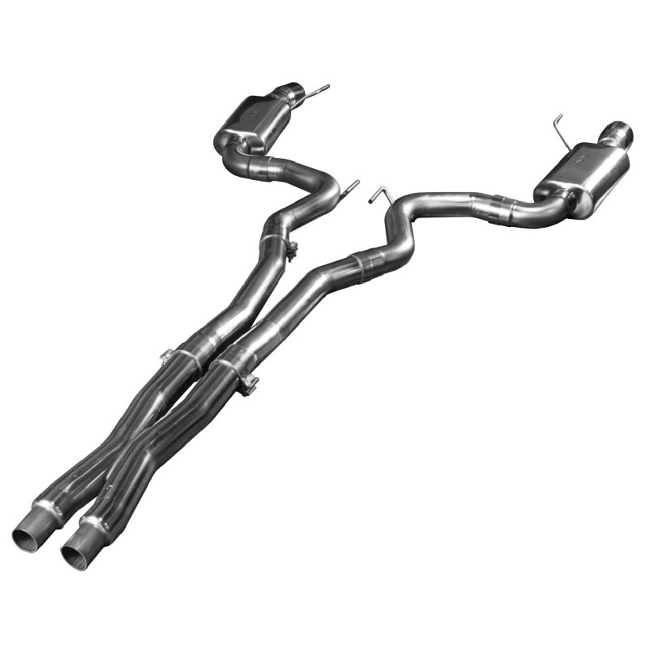 Kooks 3" Catback Exhaust X-Pipe w. Polished Tips - OEM Connection - 15-17 Mustang GT S550