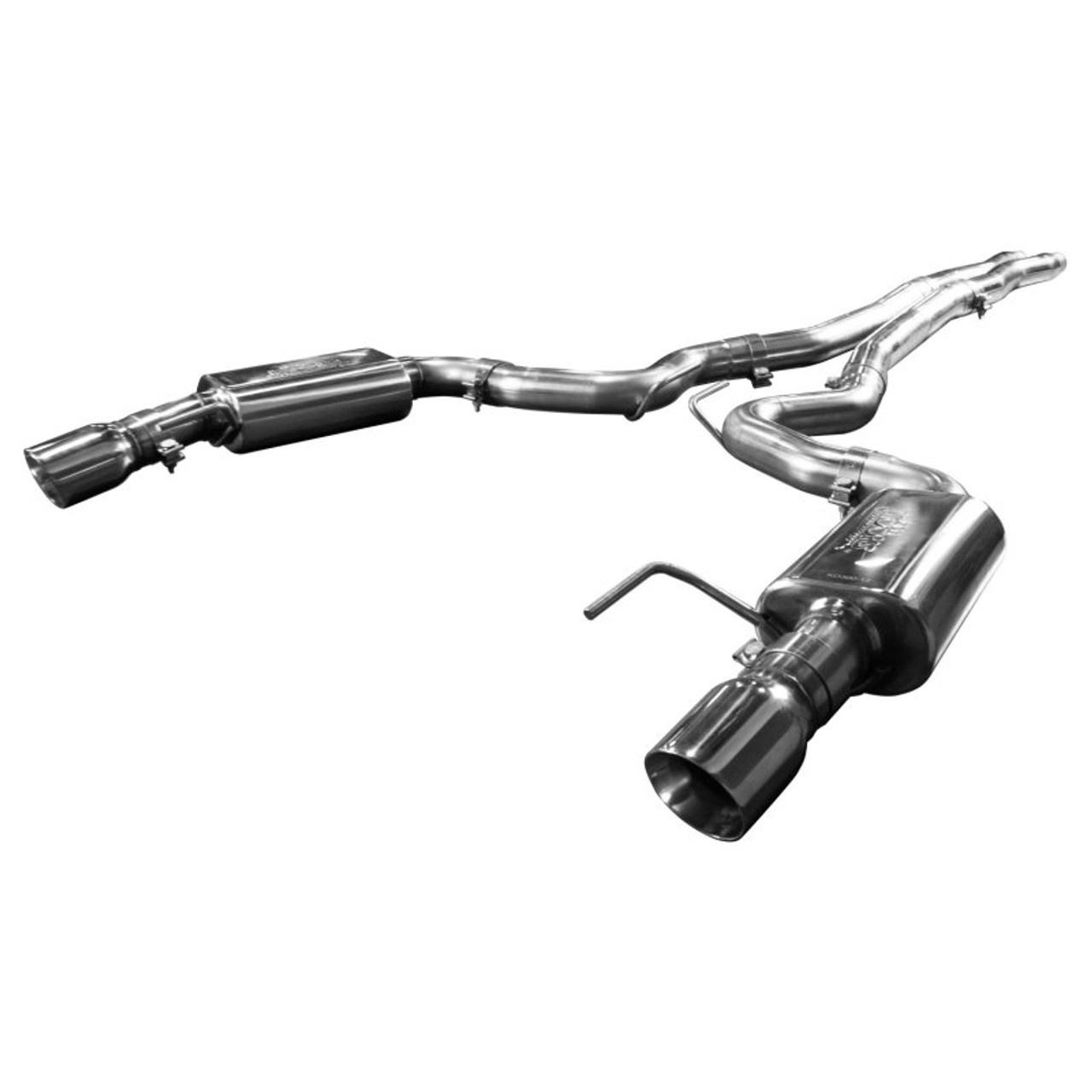 Kooks 3" Catback Exhaust X-Pipe w. Polished Tips - OEM Connection - 15-17 Mustang GT S550