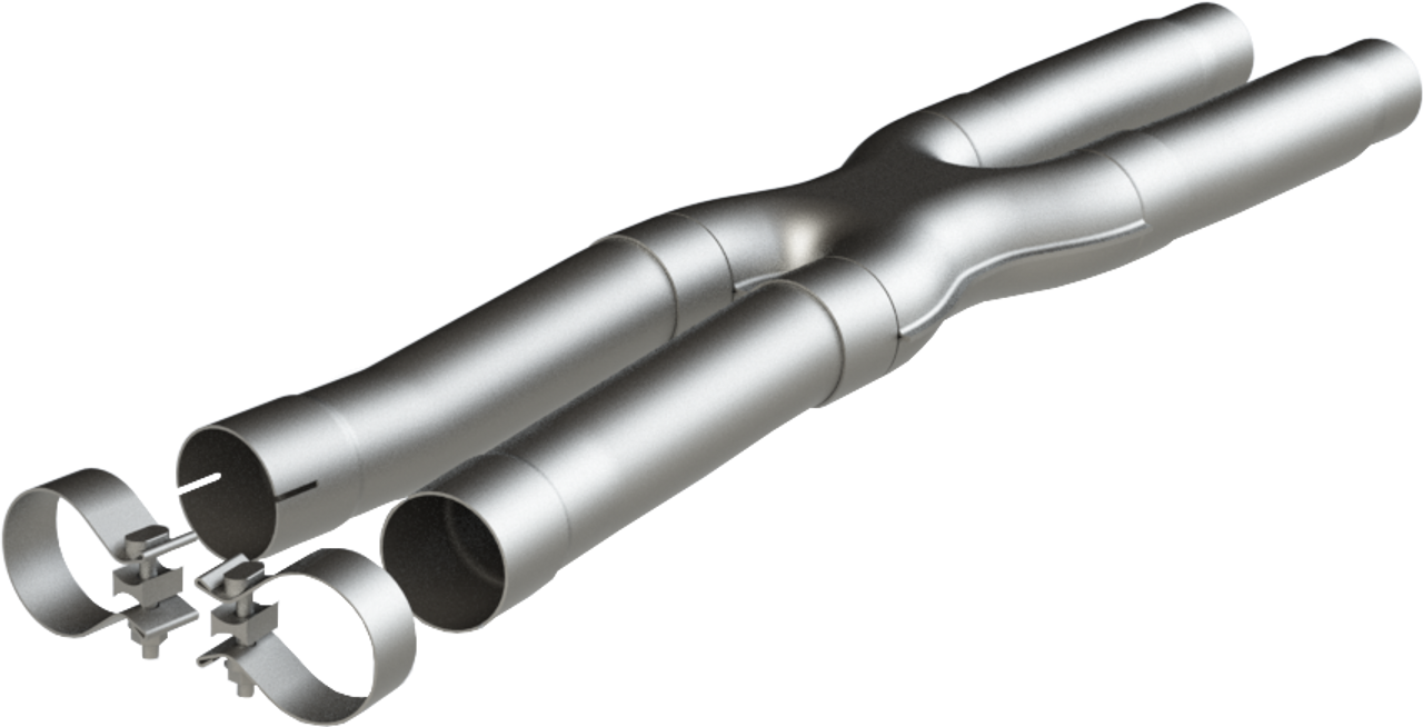 MBRP 2.5" Resonator Delete X-Pipe - Aluminized Steel - 15-24 Mustang GT S550 / S650