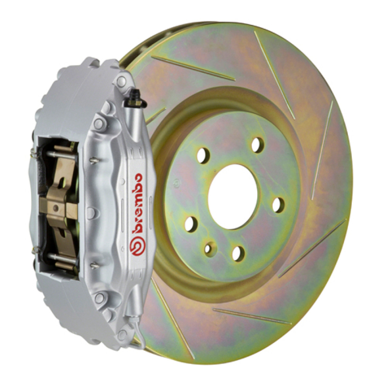 Brembo 12-16 FR-S Front GT BBK 4 Piston Cast 2pc 326 x30 1pc Rotor Slotted Type1-Silver - 1H5.6005A3
