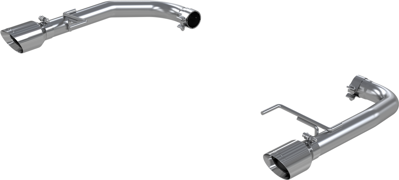 MBRP Race Profile 2.5" Axleback Exhaust w. Dual Polished Tips - T-304 Stainless - 15-17 Mustang GT