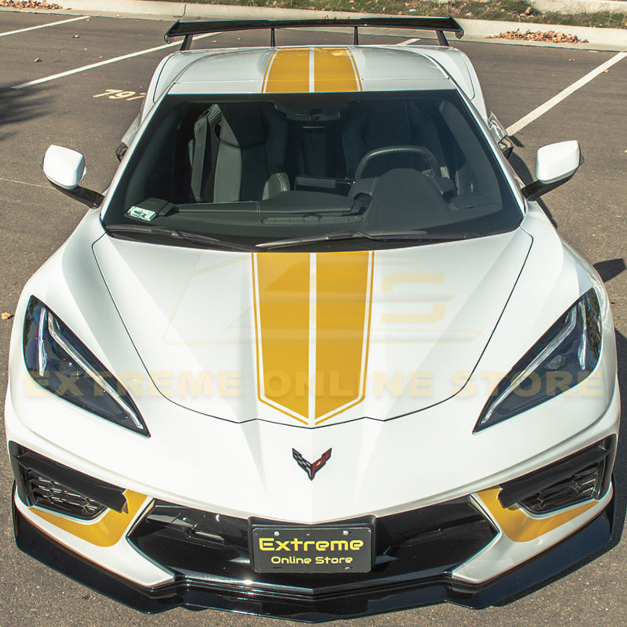 EOS 5VM Carbon Flash Metallic Front Splitter -1 Piece - C8 Corvette
