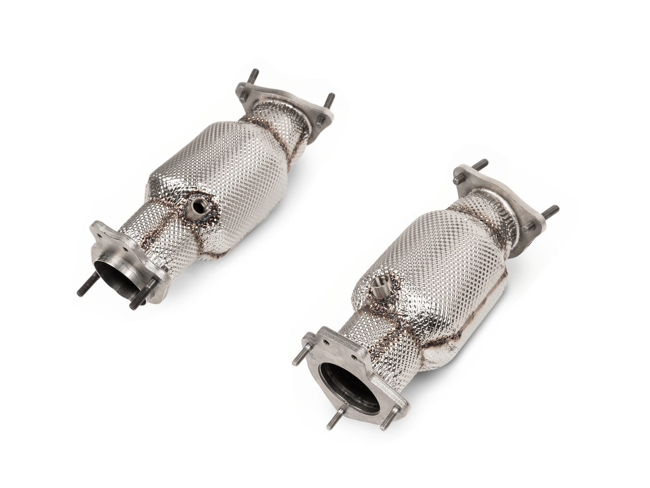 Akrapovic Link Pipe Set w. Cats - C8 Corvette