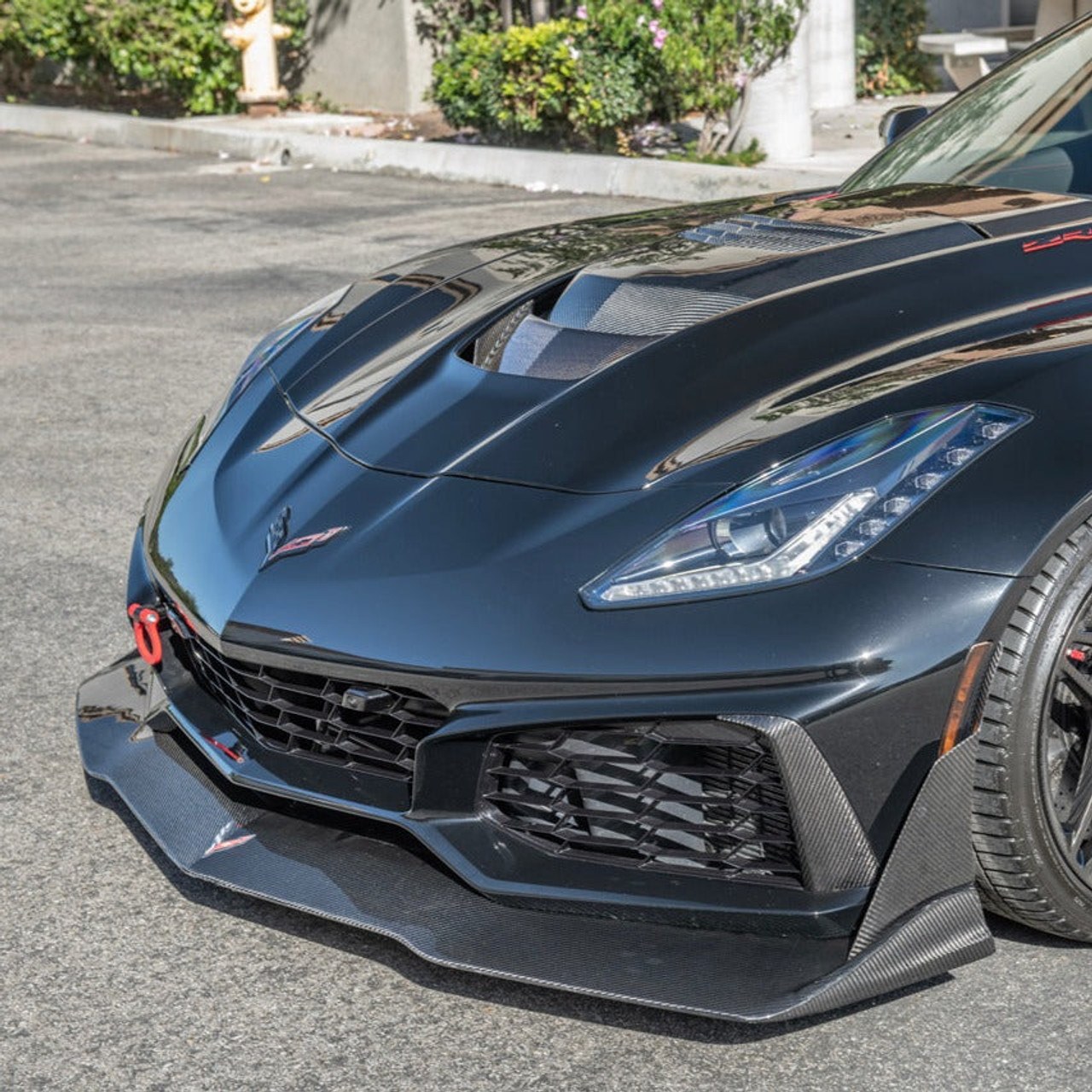 EOS ZR1 Front Splitter & Winglets - Carbon Fiber - C7 Corvette ZR1