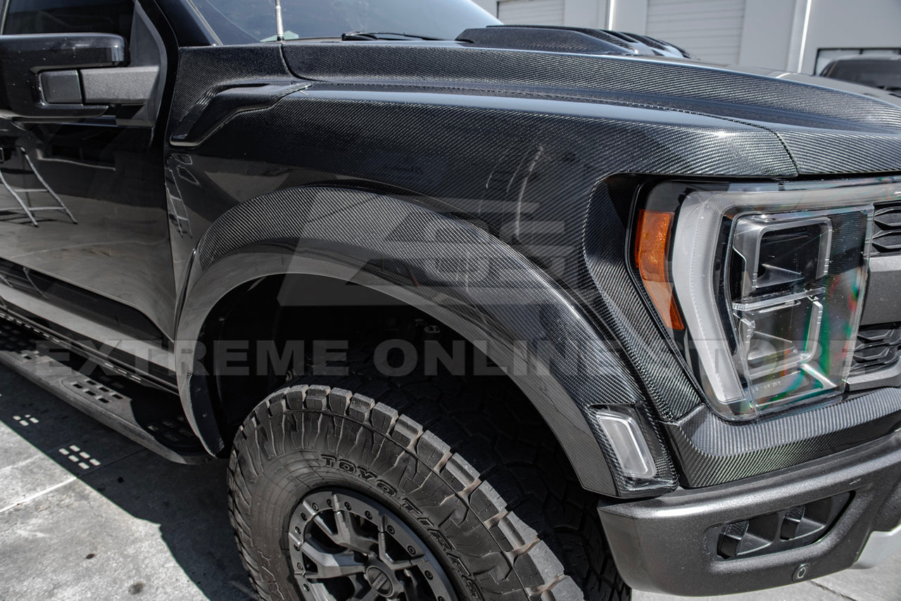 EOS Front Fenders - Carbon Fiber - 2021+ Gen 3 Ford Raptor