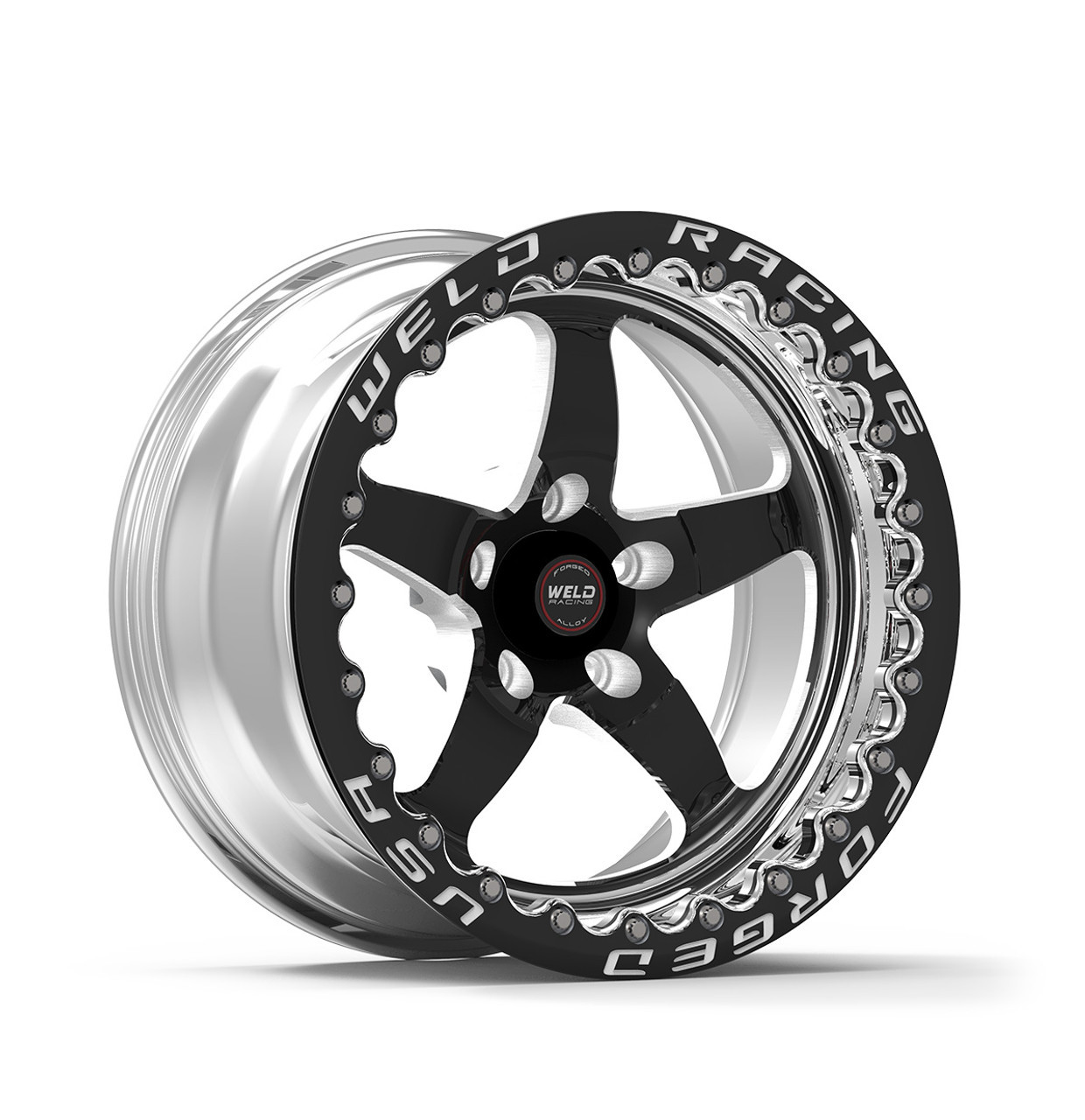 Weld Wheels S71 Black Beadlock 17x10 Wheel - Jeep Trackhawk / Durango Hellcat