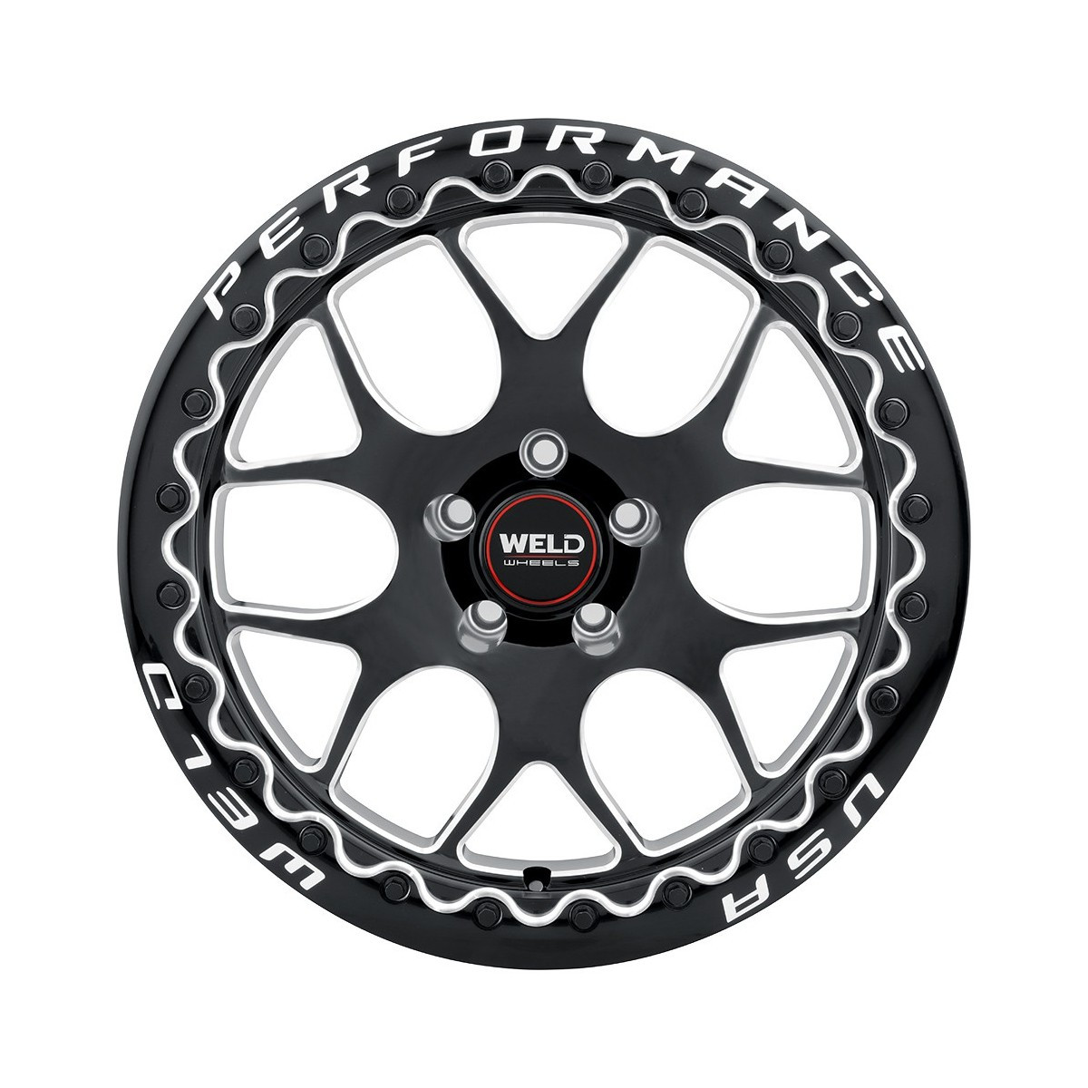 Weld Solana Beadlock 17x11 Rear Wheel - C6 / C7 Corvette