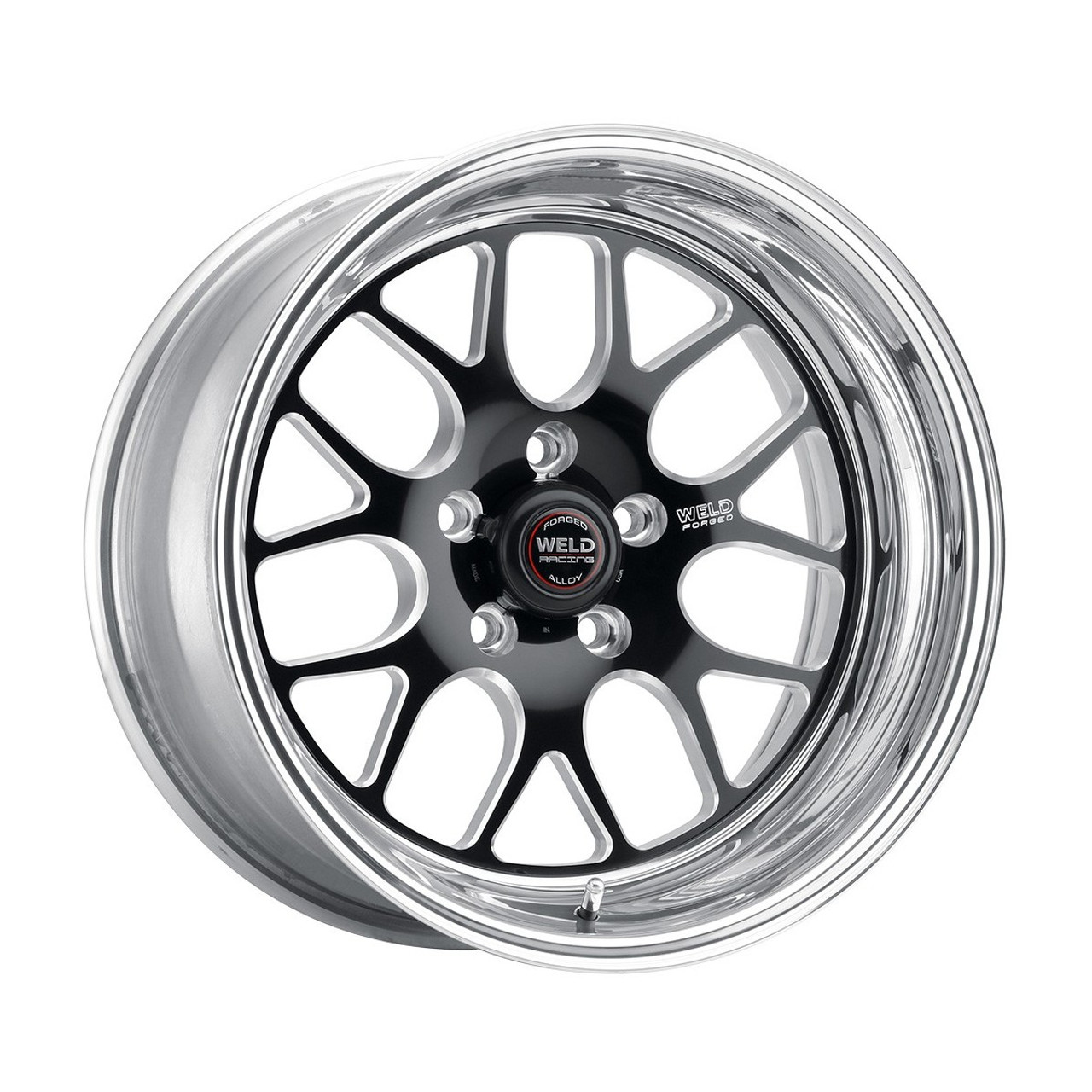 Weld Wheels S77 Black 18x9 Front Wheel - 2015-2025+ Ford Mustang GT