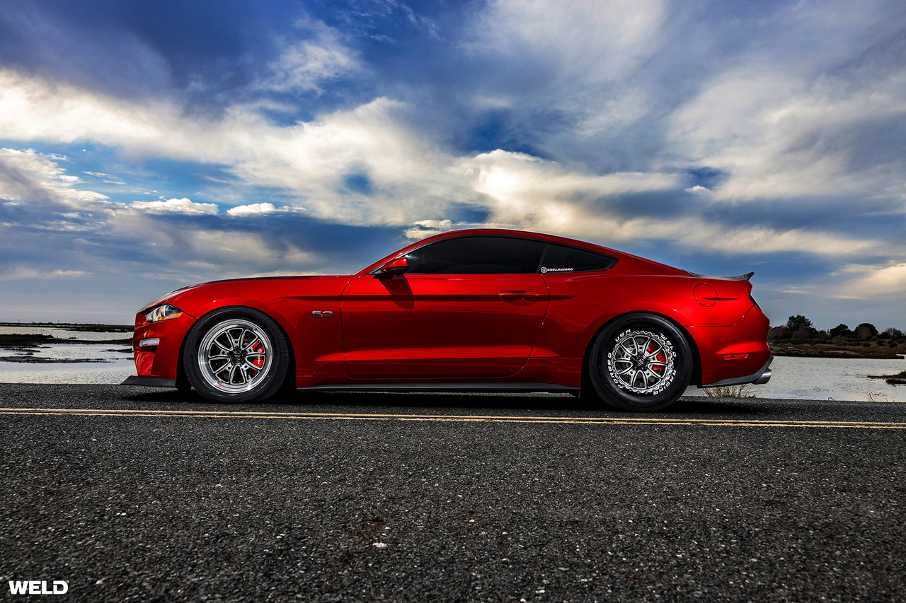 Weld Wheels S80 Black 18x8 Front Wheel - 2015-2025+ Ford Mustang GT