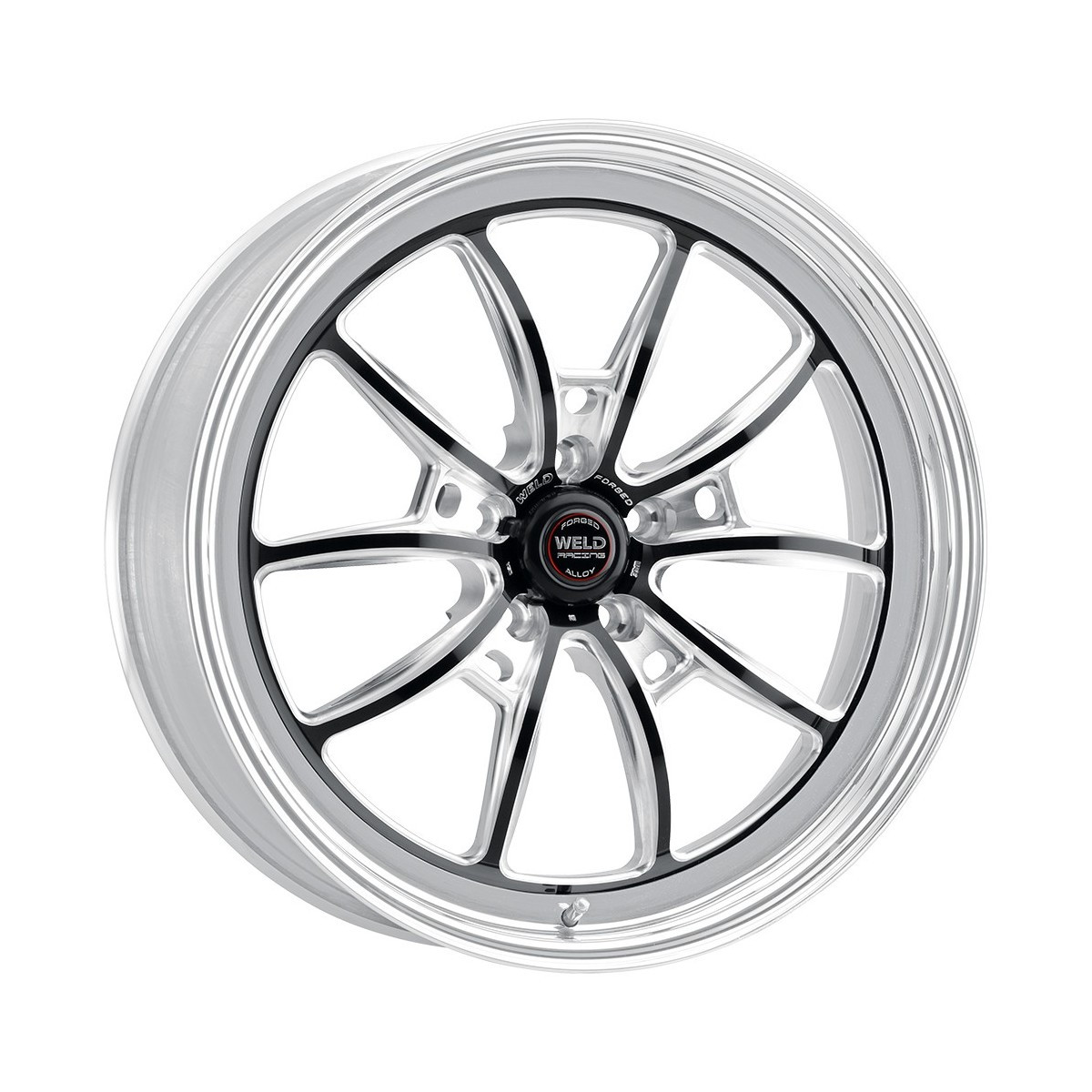 Weld Wheels S80 Black 18x9 Front Wheel - 2015-2025+ Ford Mustang GT