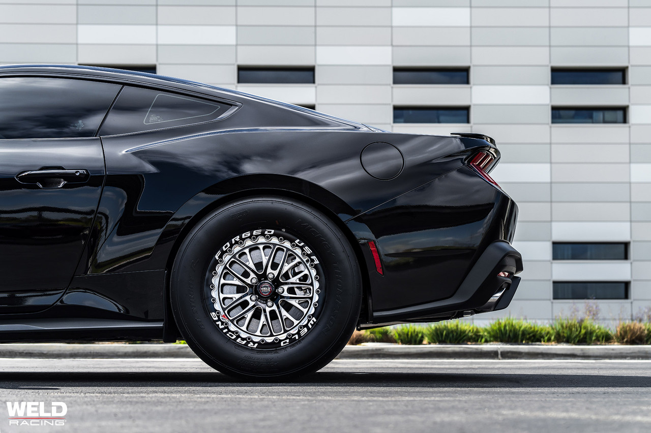 Weld Wheels S82 Black 18x8 Front Wheel - 2015-2025+ Ford Mustang GT