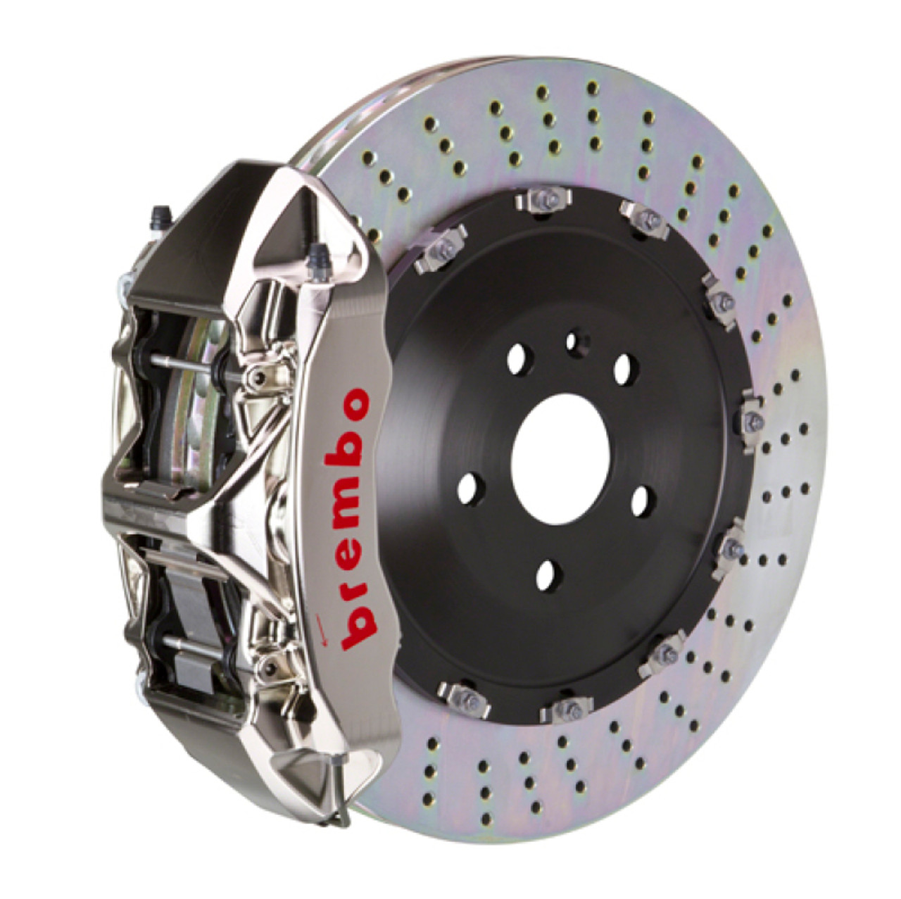 Brembo 25+ BMW X3 30/X3 M50 xDrive Fr GT-R BBK 6 Pist Billet 405x34 2pc Rotor Drilled- Nickel Plated - 1N1.9552AR