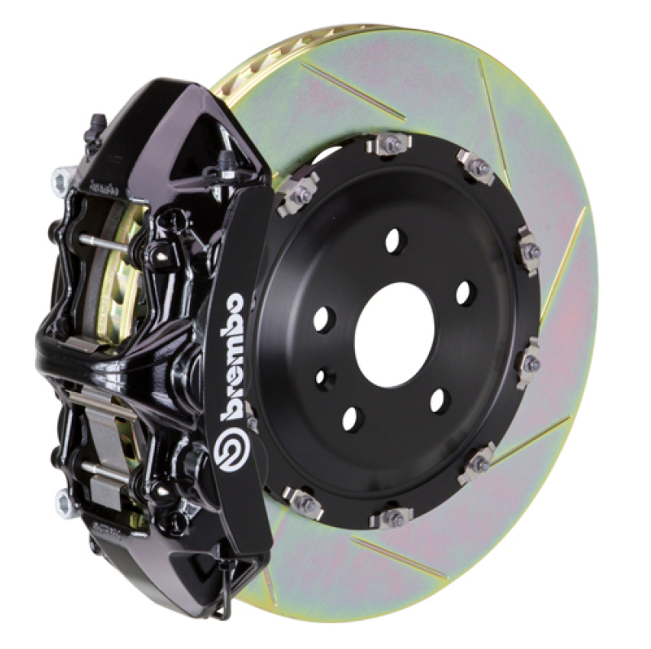 Brembo 24+ BMW M30i/530i XDrive Front GT BBK 6 Piston Cast 380x34 2pc Rotor Slotted Type-1 - Black - 1N2.9092A1