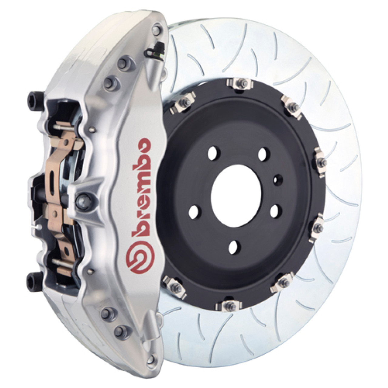 Brembo 08-17 A5/08-17 S5/09-16 A4/09-16 S4 Fr GT BBK 6Pist Cast 380x34 2pc Rotor Slot Type3-Silver - 1N3.9050A3