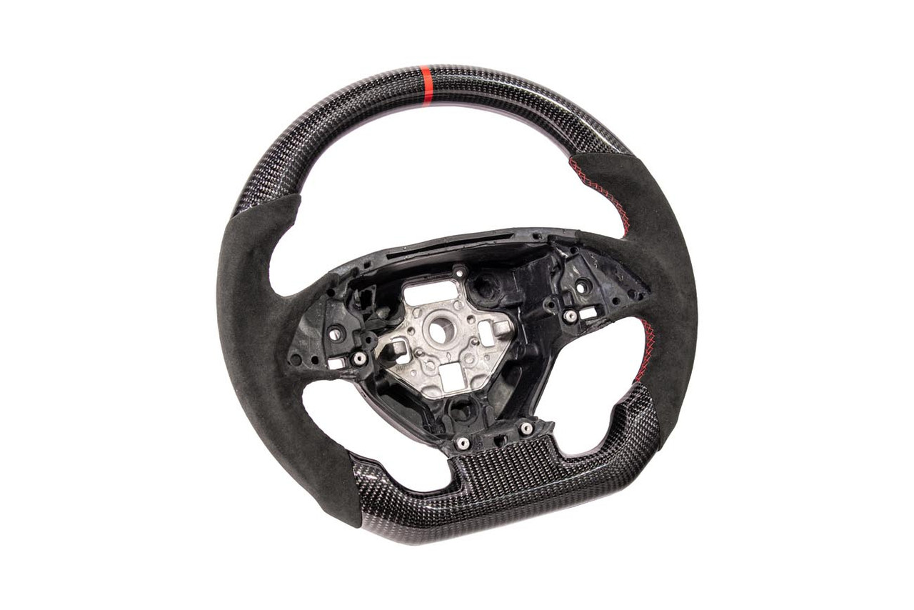 EOS Carbon Fiber Steering Wheel w. Alcantara w/o Center Cover - C7 Corvette LT1 / LT4