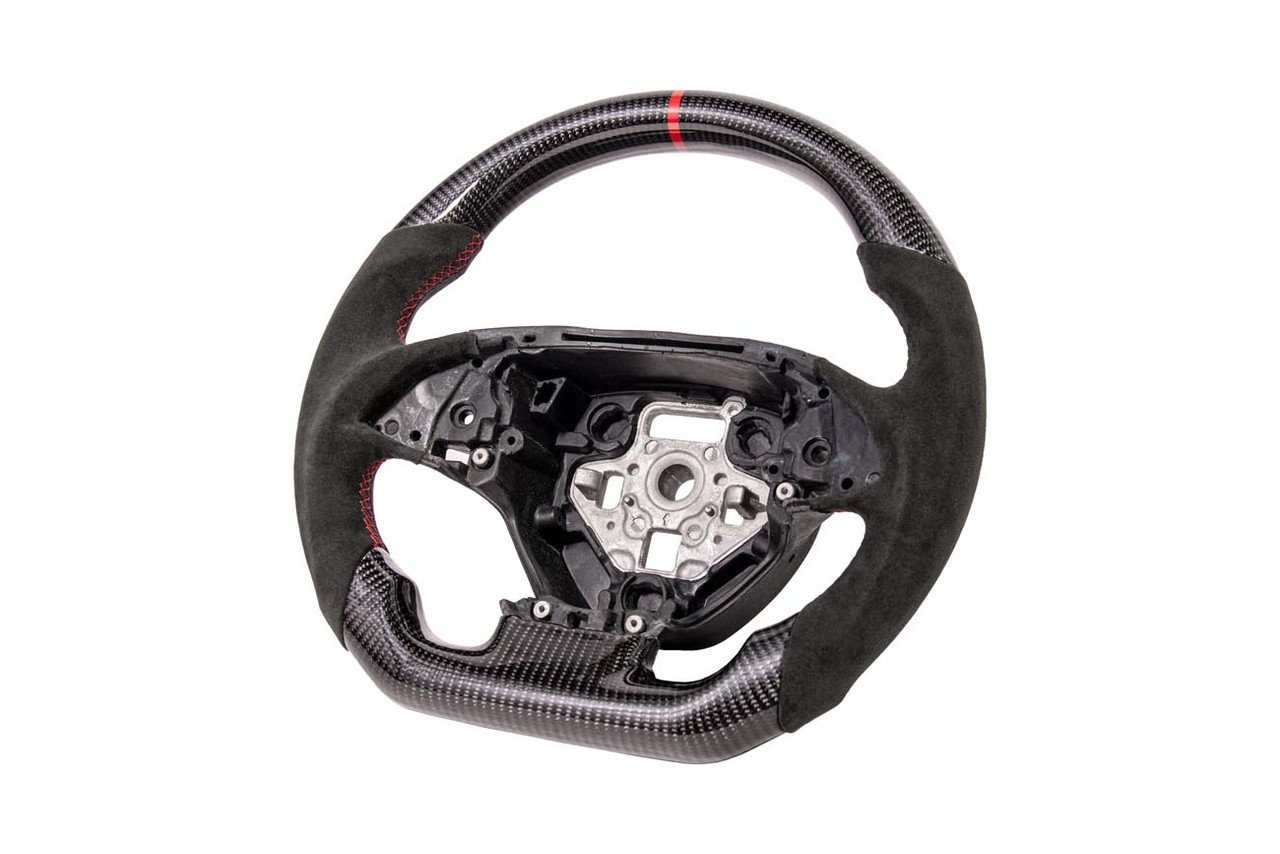 EOS Carbon Fiber Steering Wheel w. Alcantara w/o Center Cover - C7 Corvette LT1 / LT4